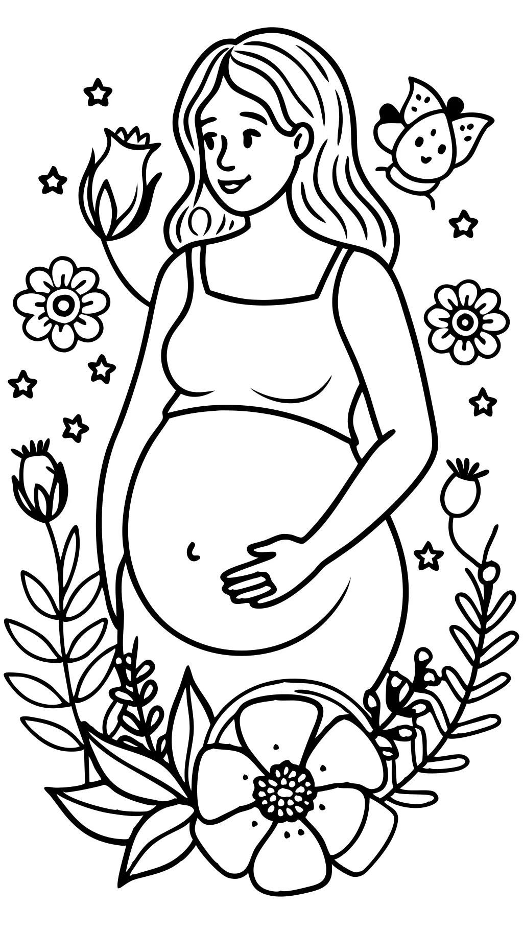 pregnancy coloring pages